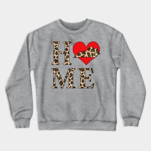 Kansas Home Leopard Print Crewneck Sweatshirt